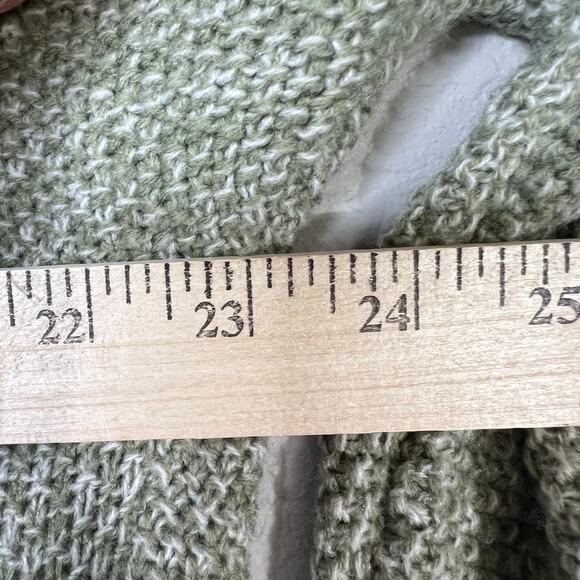 Pink Republic oversized green heathered open front cardigan size Medium EUC - Picture 6 of 7